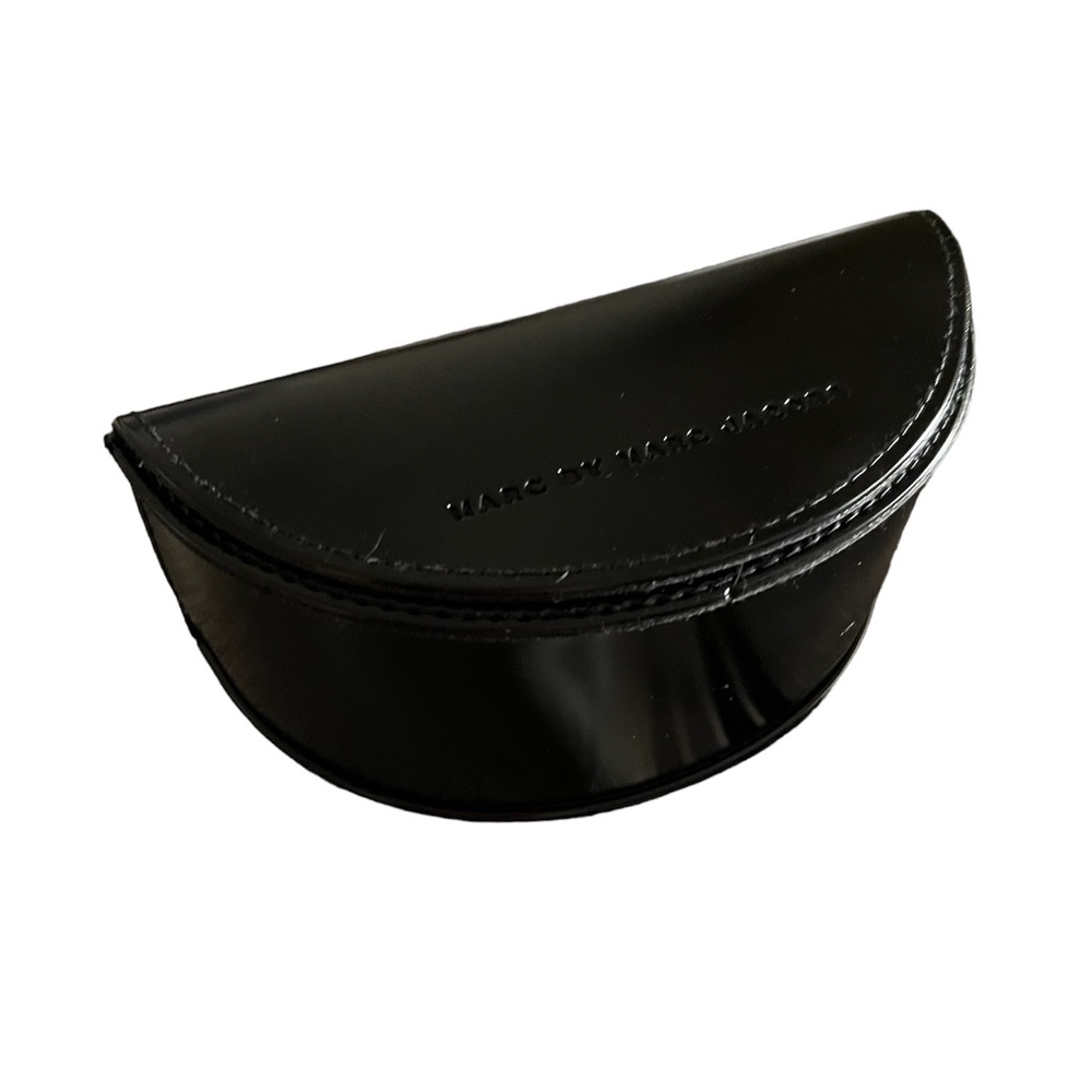 Marc By Marc Jacobs Black Shiny Sunglasses, Eyeglass Case, Magnetic flap closure